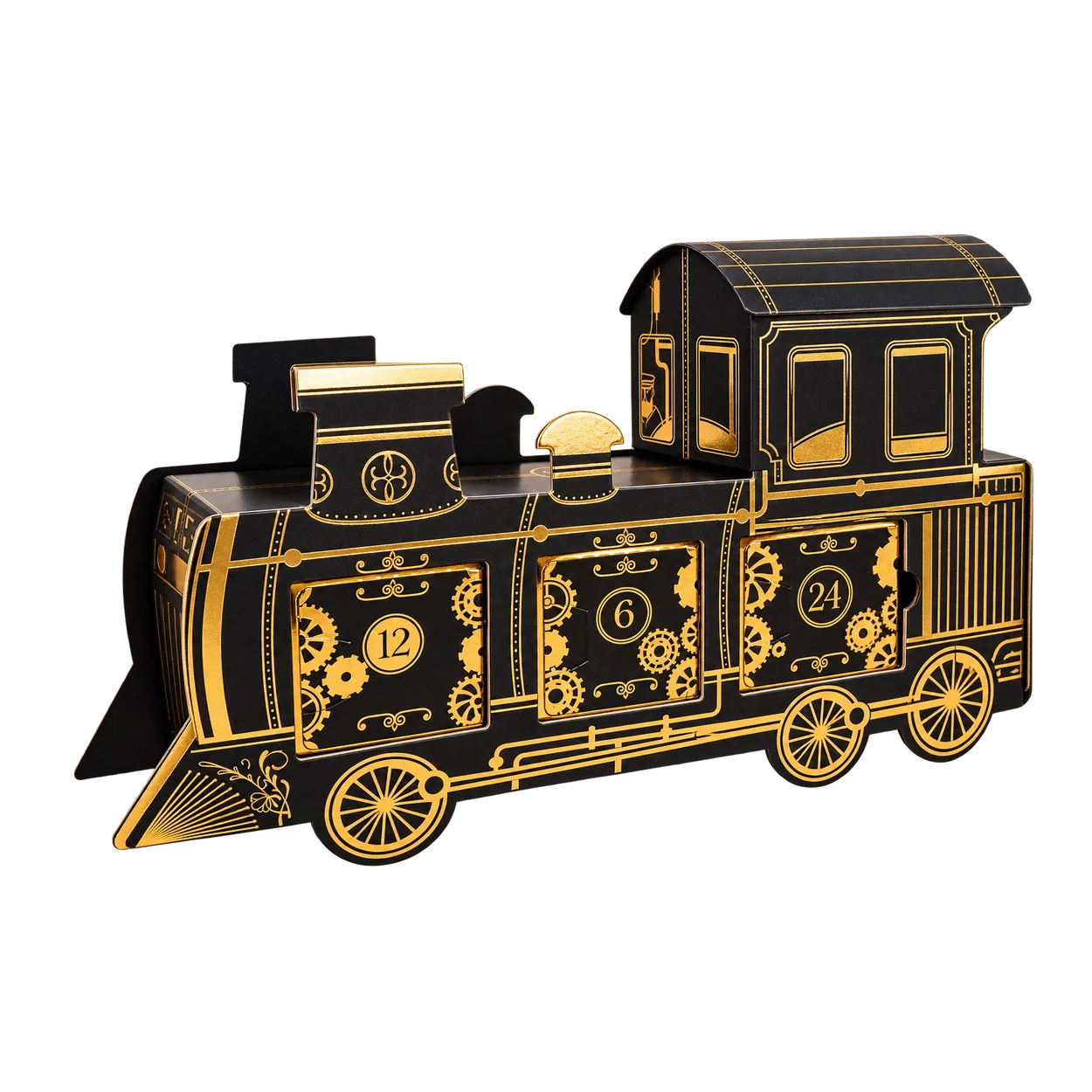 Calendrier de l'Avent chocolat en forme de train – Chocolaterie des Bauges en Savoie